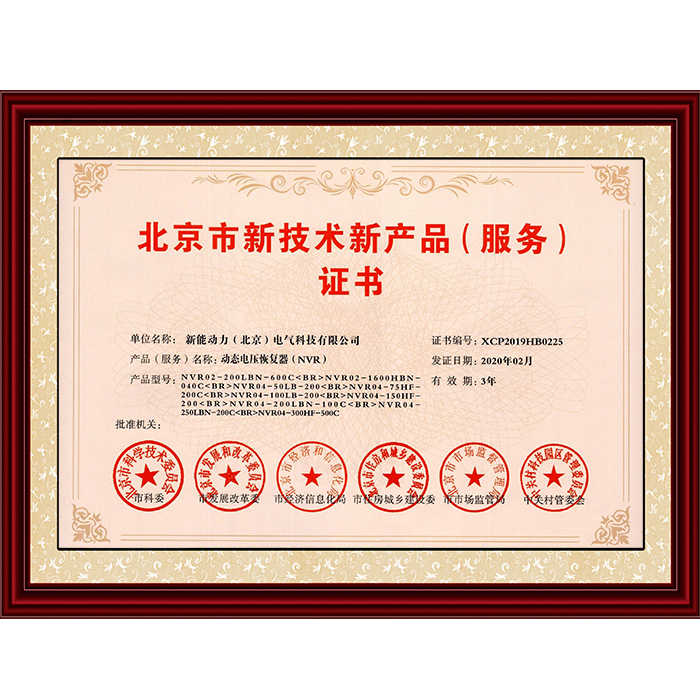 北京市新技術(shù)新產(chǎn)品NVR